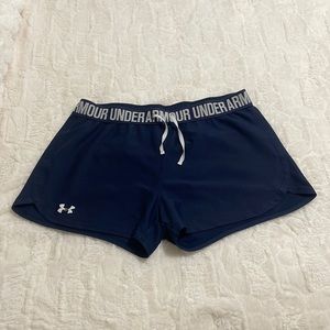 Navy under armor shorts